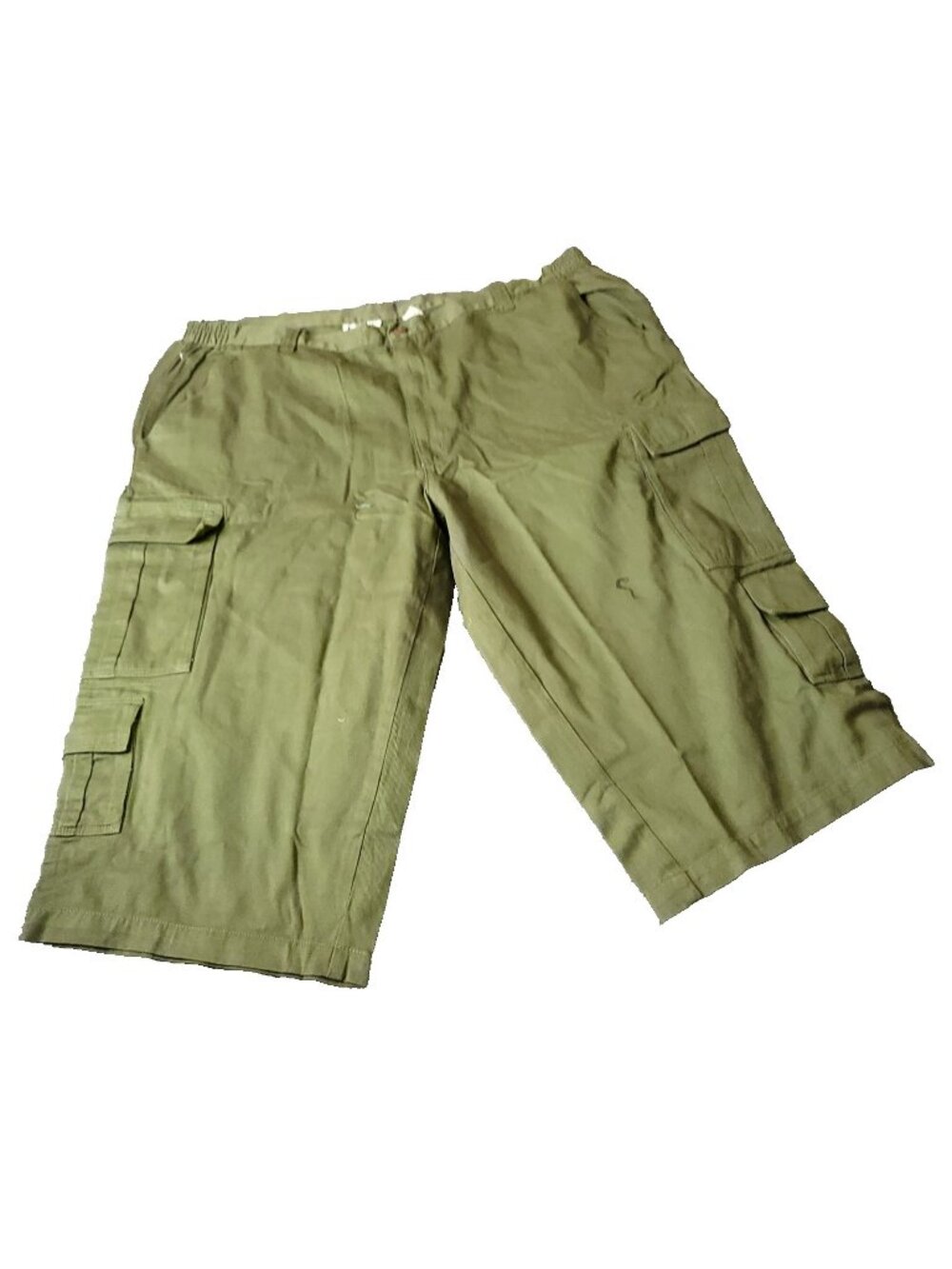 KingSize Cargo Shorts Mens 44 Big Tall Green Cotton Chino LL Khaki Outdoor y2K